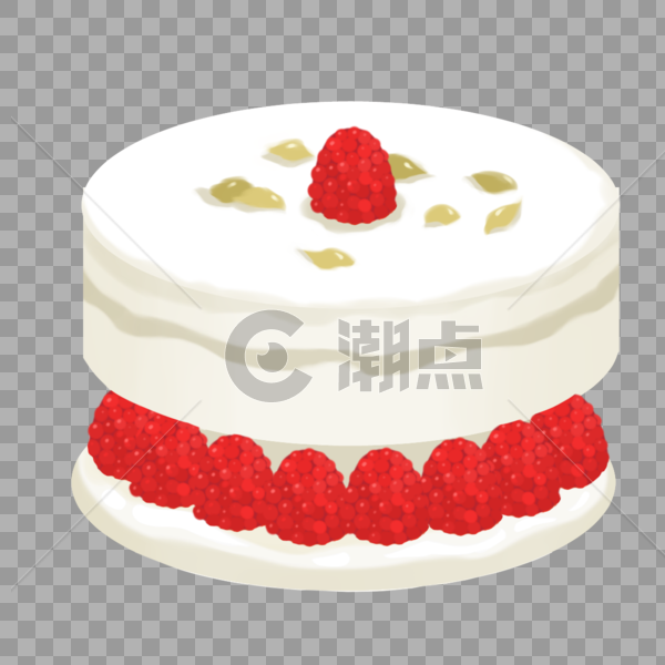 草莓奶油蛋糕图片素材免费下载