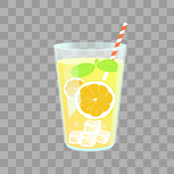 彩色橙汁饮料图片素材免费下载