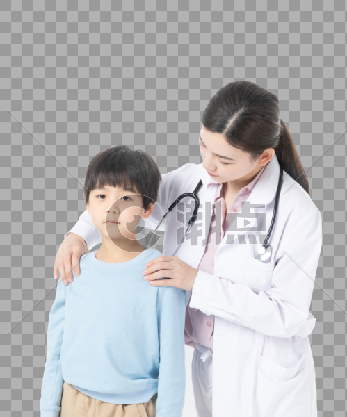 儿童体检肩膀检查图片素材免费下载