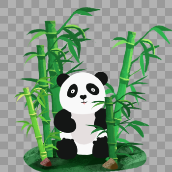 竹林熊猫图片素材免费下载