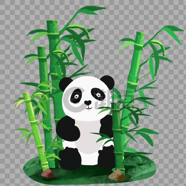 竹林熊猫图片素材免费下载