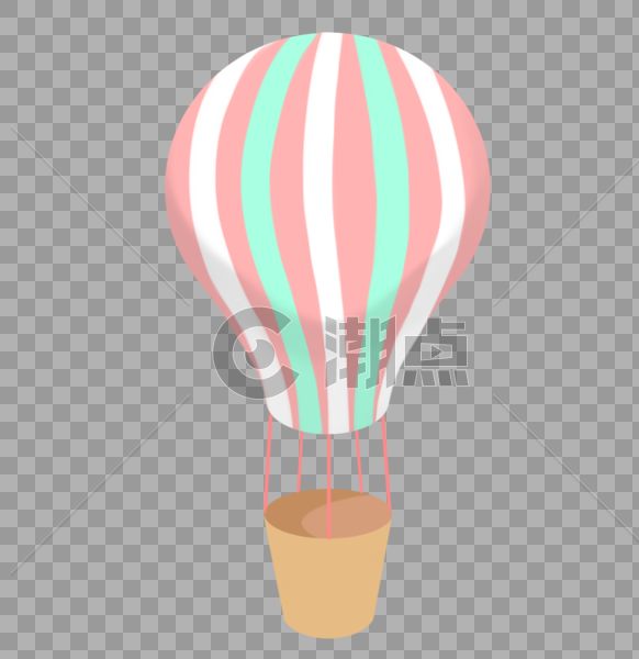竖条热气球图片素材免费下载