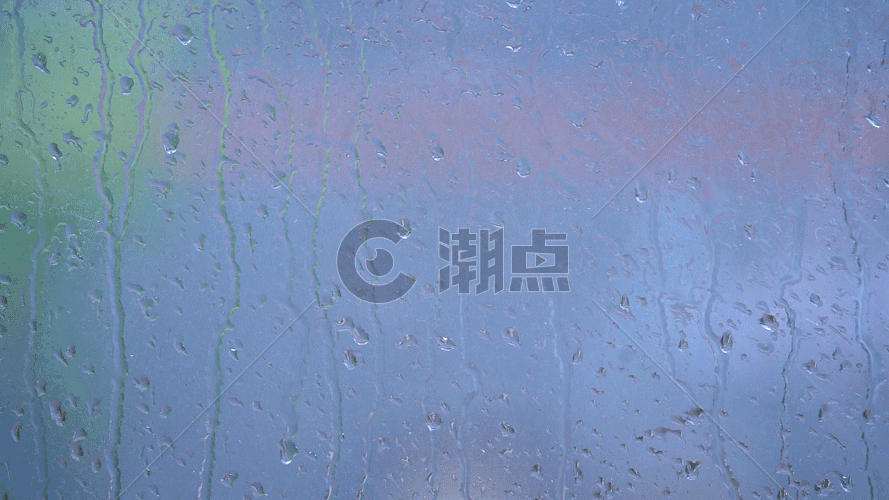 下雨天的玻璃GIF图片素材免费下载