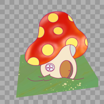 童话蘑菇屋图片素材免费下载