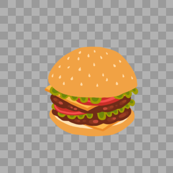 野餐番茄牛肉芝士汉堡包点心图片素材免费下载