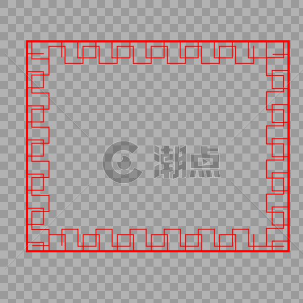 中式花纹边框图片素材免费下载