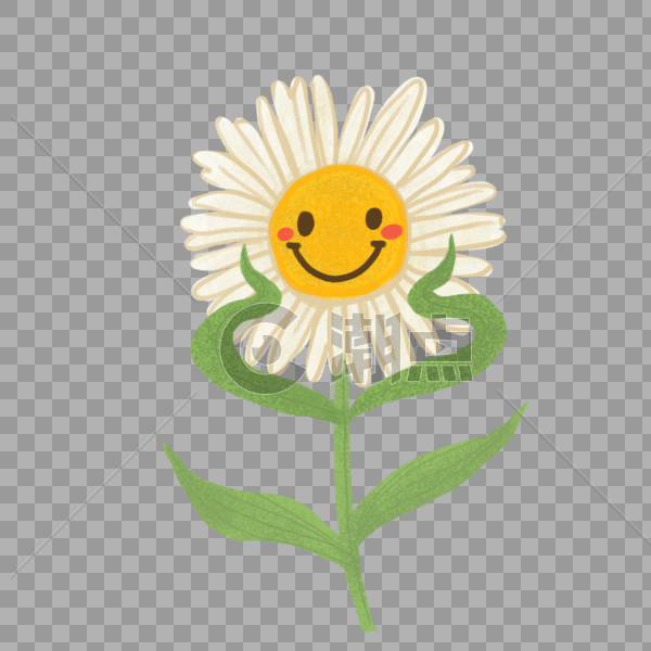 微笑花朵图片素材免费下载