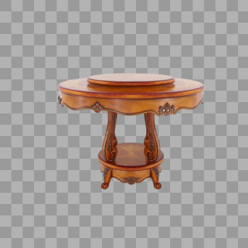 圆形木质桌子图片素材免费下载