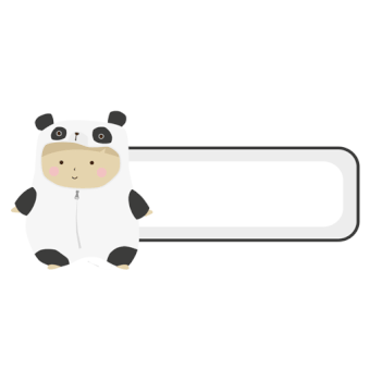 熊猫娃娃装扮的标签gif动图图片素材免费下载