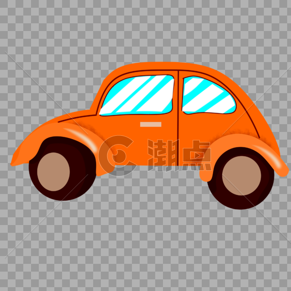 橙色的车图片素材免费下载