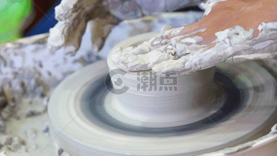 土陶制作过程GIF图片素材免费下载