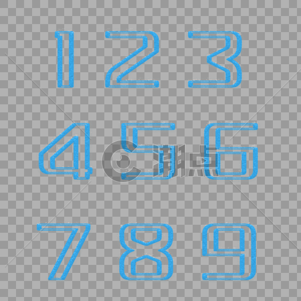 数字合集艺术字设计元素2000*2000图片素材免费下载-编号440585-潮点视频