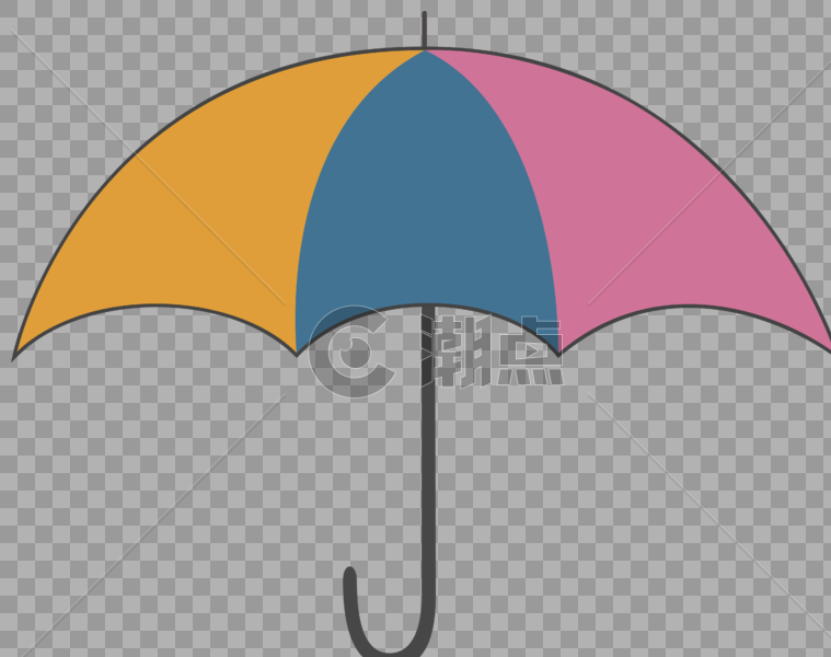 鲜艳的彩色雨伞图片素材免费下载