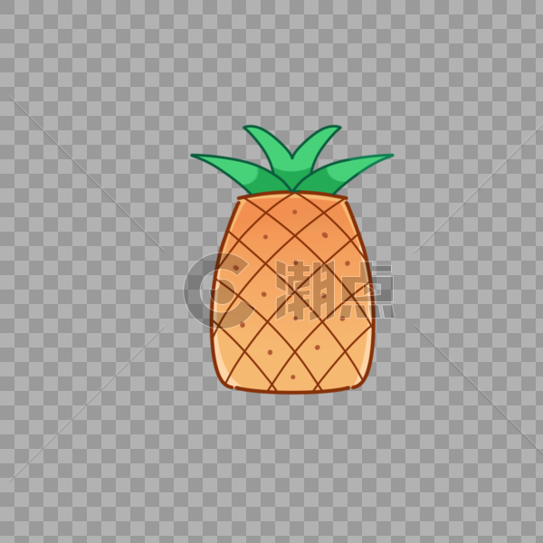 卡通可爱菠萝图片素材免费下载