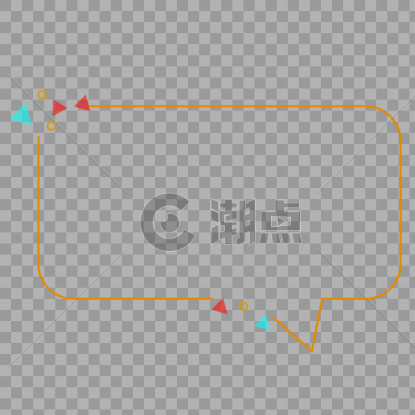 线条对话框边框图片素材免费下载