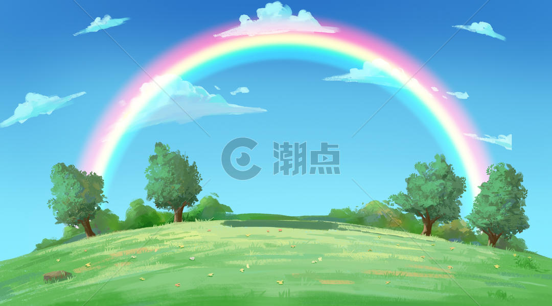 彩虹背景图片素材免费下载