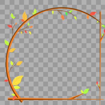 树枝边框图片素材免费下载