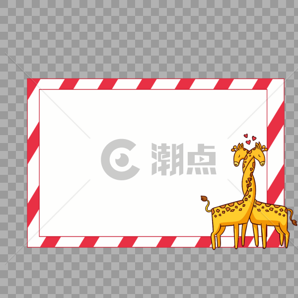 长颈鹿框图片素材免费下载