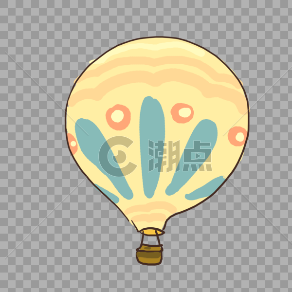热气球气球告白可爱卡通图片素材免费下载