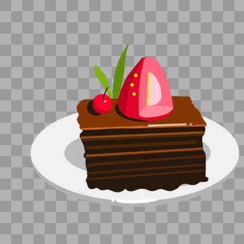 粉色美味草莓蛋糕图片素材免费下载