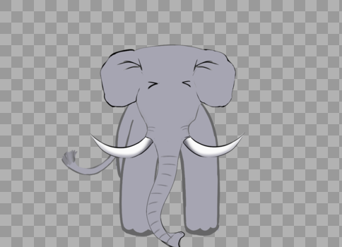 正立的大象图片素材免费下载