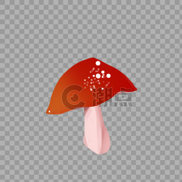 红色的蘑菇图片素材免费下载