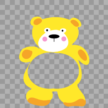 动物熊熊边框图片素材免费下载