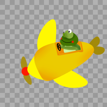 开飞机的青蛙图片素材免费下载