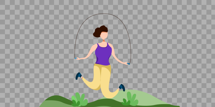 减肥跳绳健身图片素材免费下载