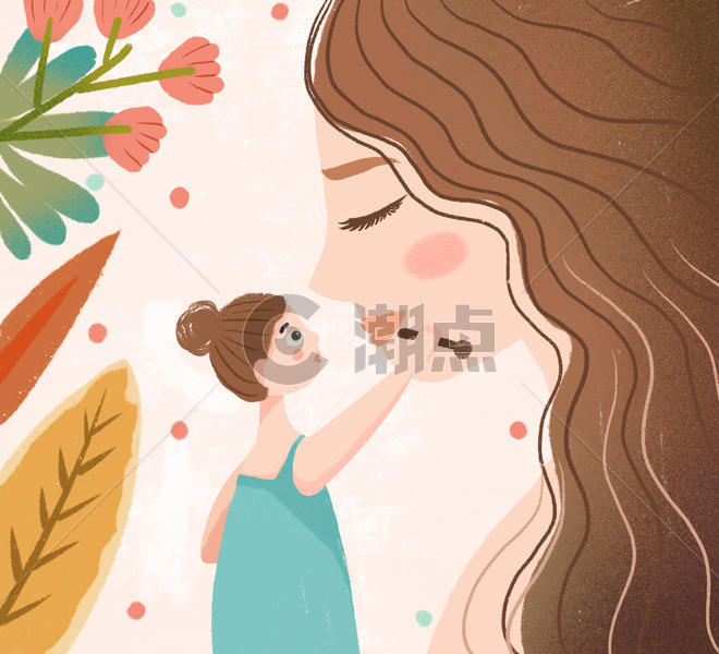小清新母亲节插画图片素材免费下载