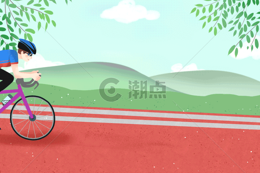 自行车比赛GIF图片素材免费下载