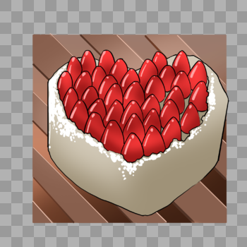 草莓盛宴蛋糕图片素材免费下载