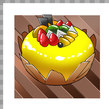 整个芒果大蛋糕图片素材免费下载