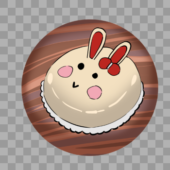 小兔子蛋糕图片素材免费下载