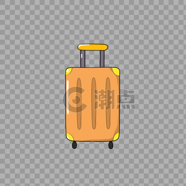 行李箱夏日清新 卡通图片素材免费下载