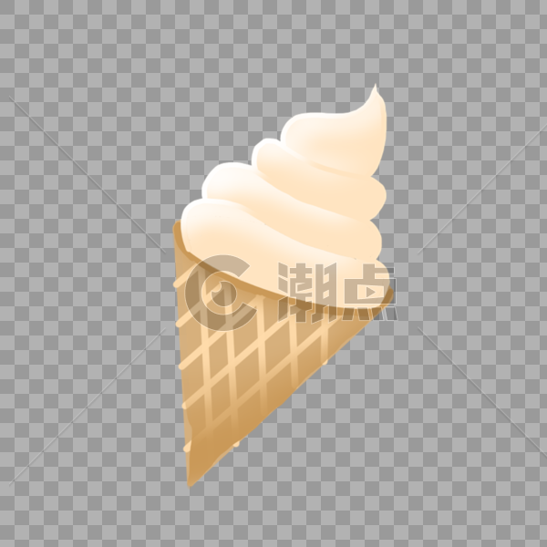 白色奶油冰淇淋图片素材免费下载