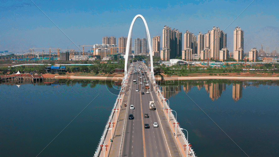 城市交通大桥 GIF图片素材免费下载