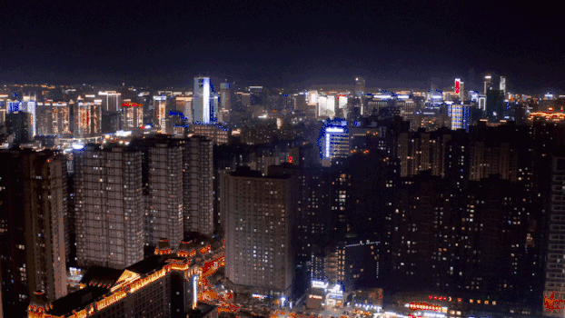 繁华都市夜景GIF图片素材免费下载