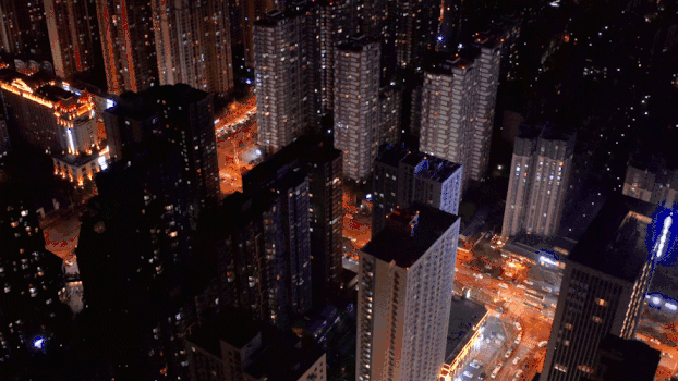 繁华都市夜景GIF图片素材免费下载