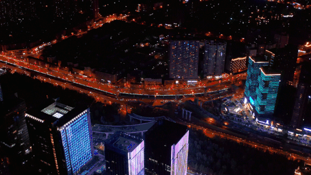 夜市夜景GIF图片素材免费下载