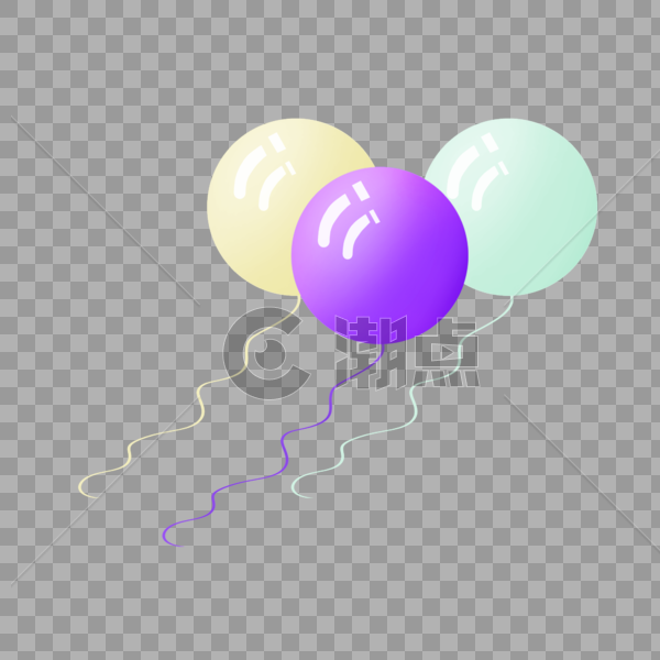 儿童节五彩缤纷的气球图片素材免费下载