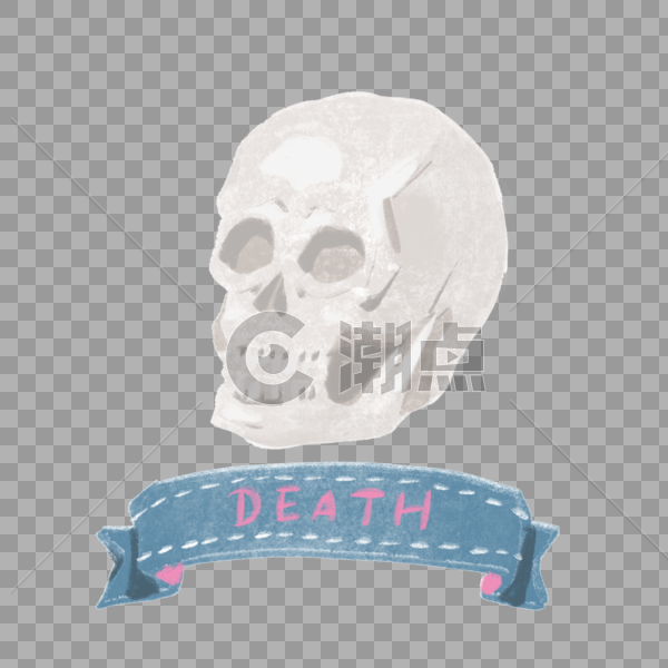 死亡摇滚骷髅装饰图片素材免费下载