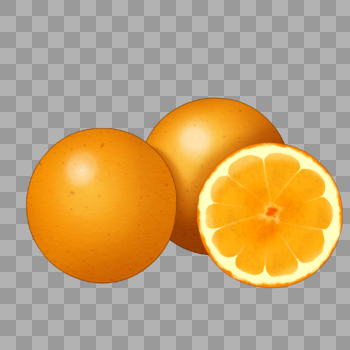 橙子插图图片素材免费下载
