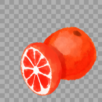 红色橙子图片素材免费下载