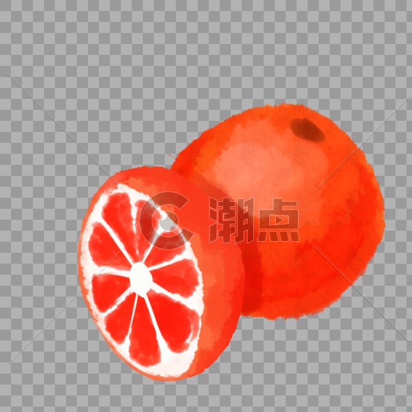 红色橙子图片素材免费下载