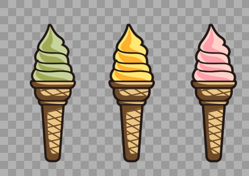冰淇淋甜筒图片素材免费下载