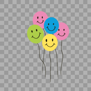 微笑的气球图片素材免费下载