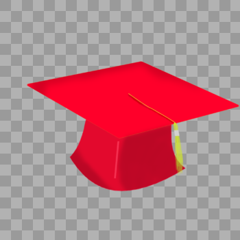 红色毕业帽子图片素材免费下载