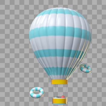 电商漂浮热气球图片素材免费下载