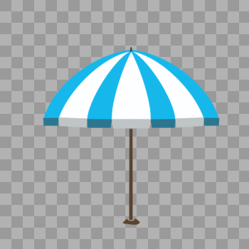 蓝色遮阳伞图片素材免费下载